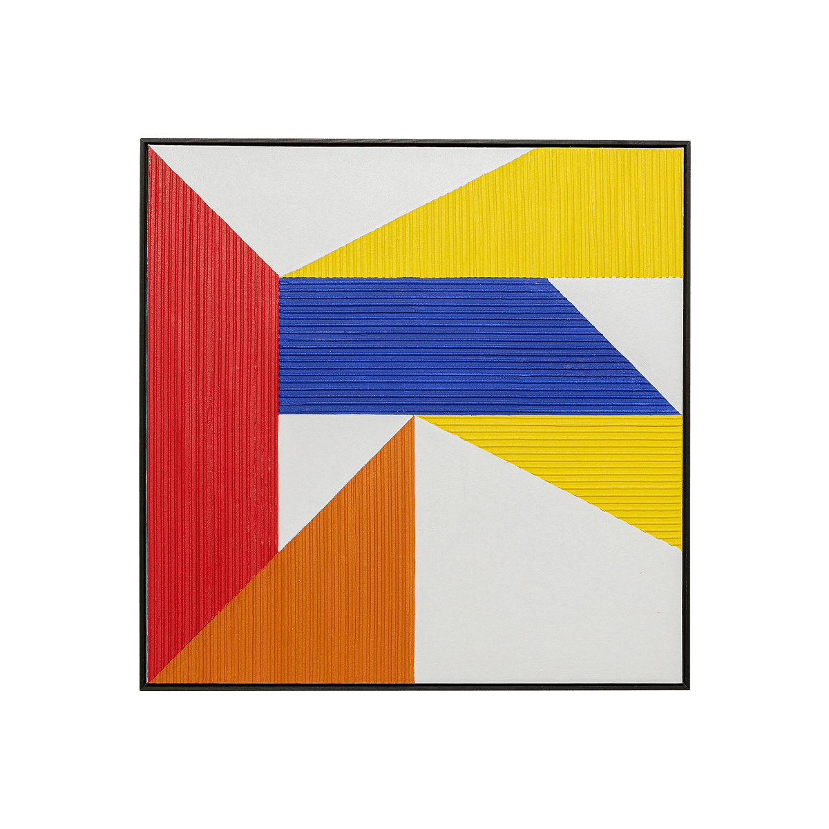 Canvas Picture Art Triangles - Yellow
