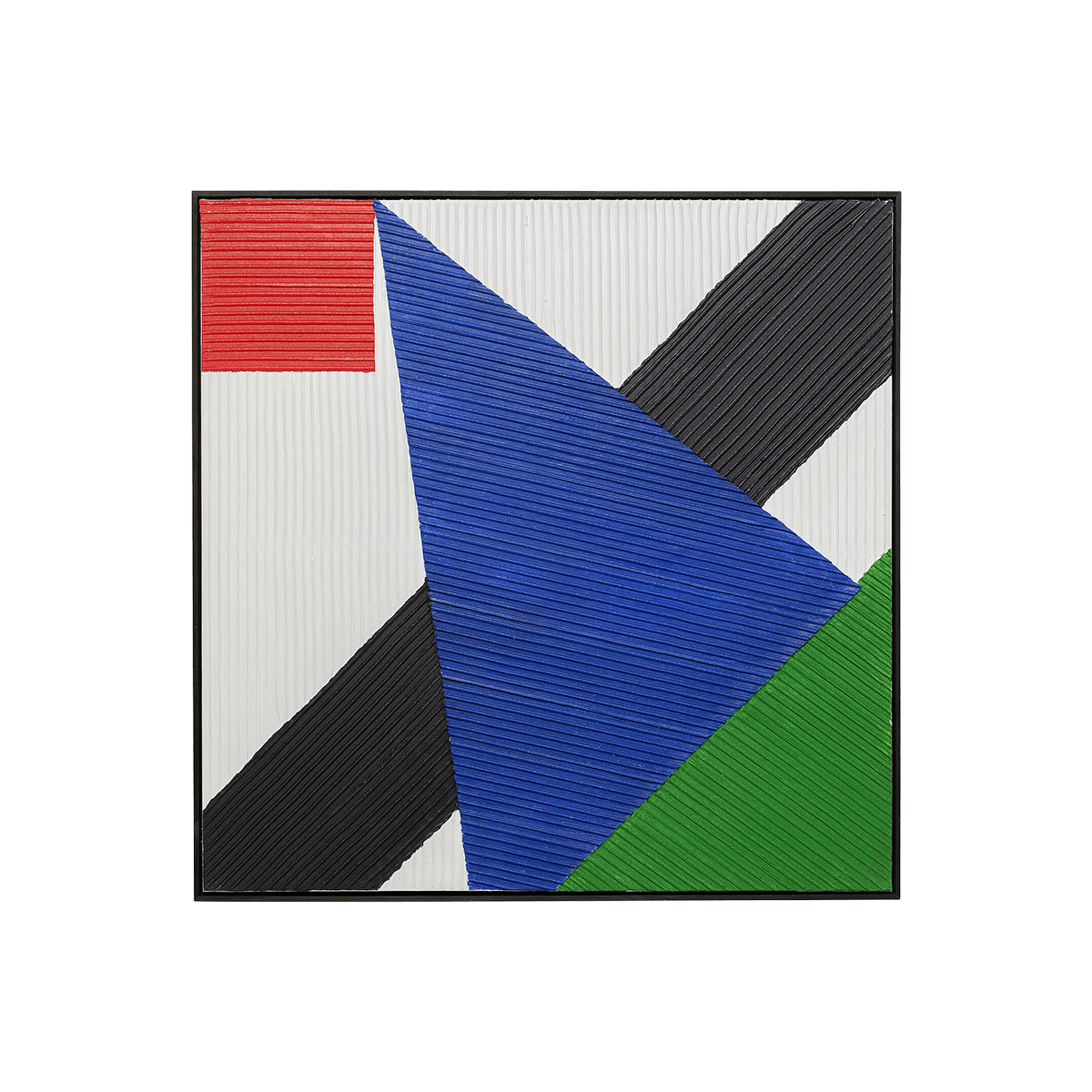 Canvas Picture Art Triangles - Blue